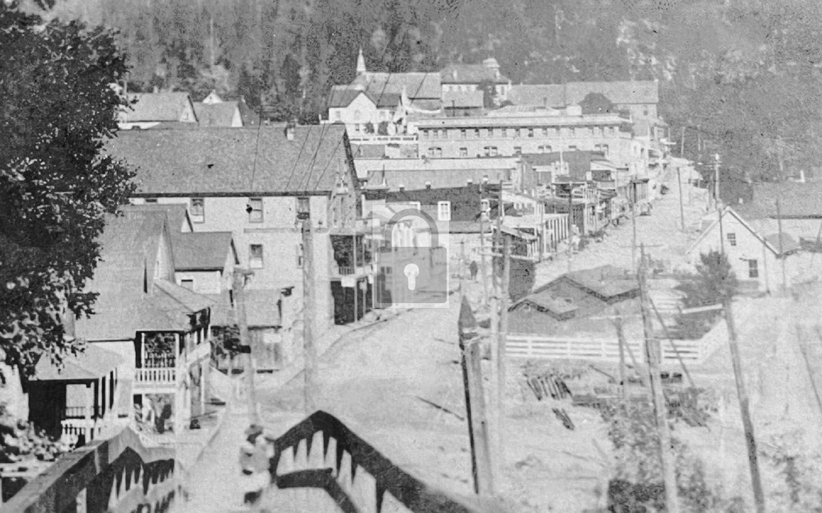 Birds Eye View Dunsmuir California CA - Reprint