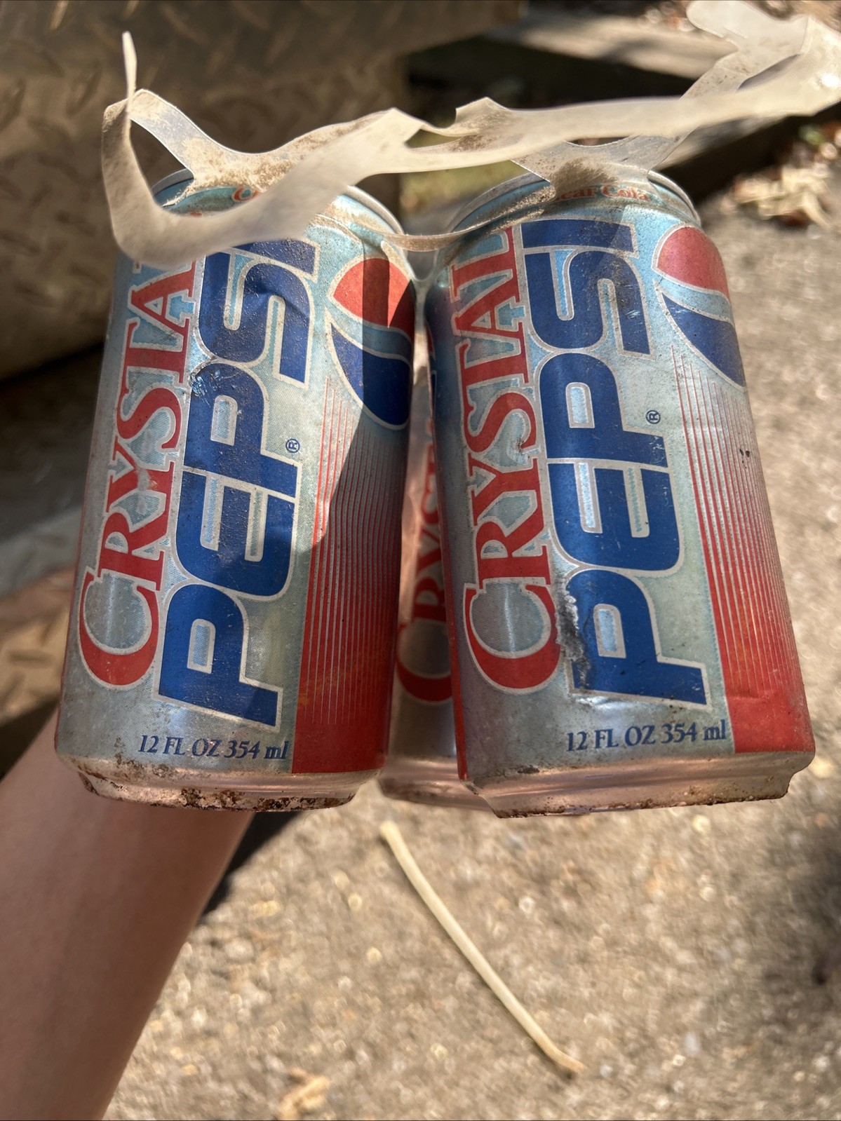 Crystal Pepsi Cans Lot of 3 Unopened empty