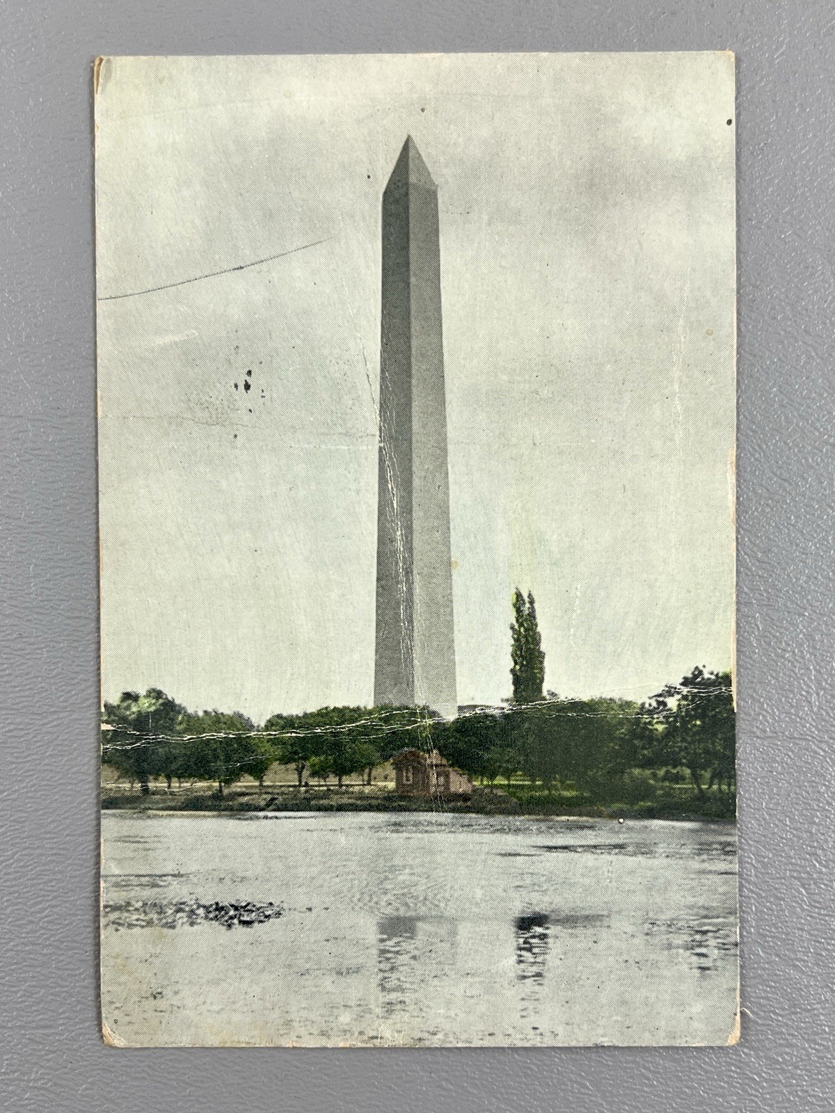Vintage Washington Monument Washington DC Postcard Posted 1¢ Stamp c1910s