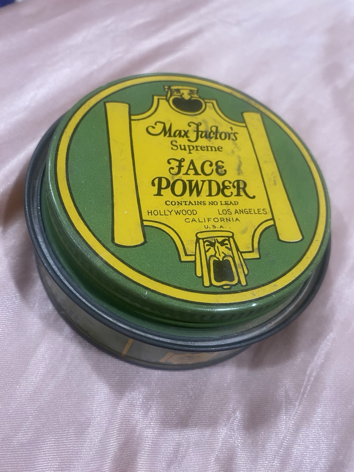 Vintage Max Factor Supreme Face Powder 1930 Hollywood Makeup Full