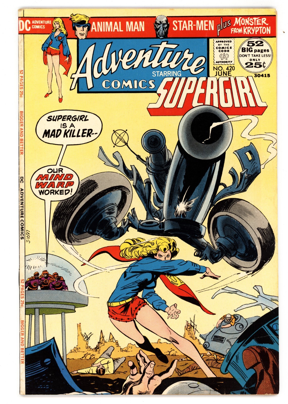 Adventure Comics #420 VF- 7.5 1972  Bob Oksner Cover