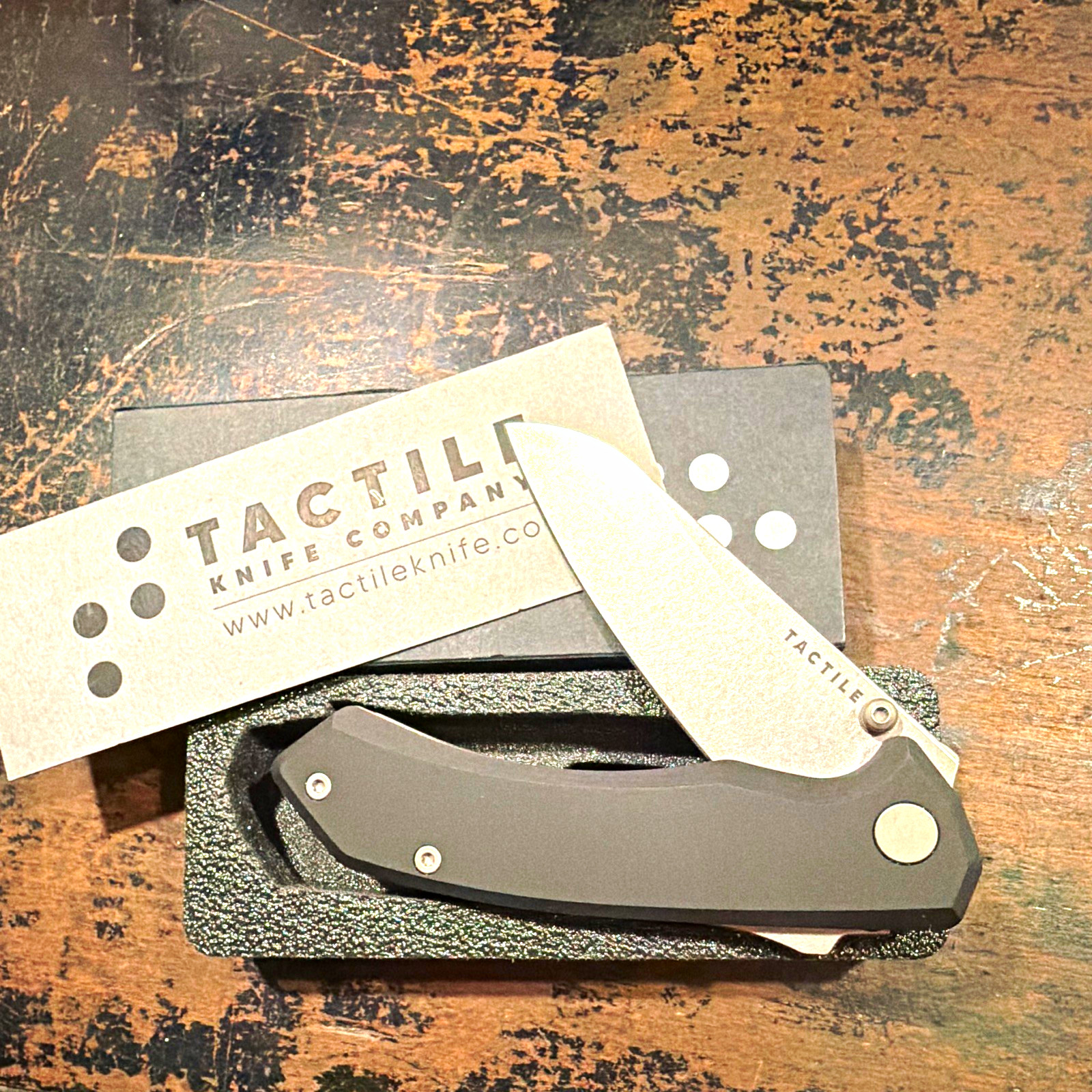 Tactile Knife Co Chupacabra Magnacut Drop Point Aluminum Liner Lock Clip