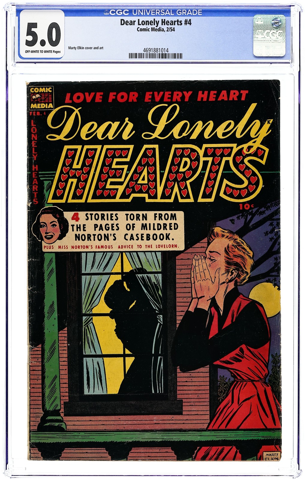 Dear Lonely Hearts #4 CGC 5.0 1954 4691881014