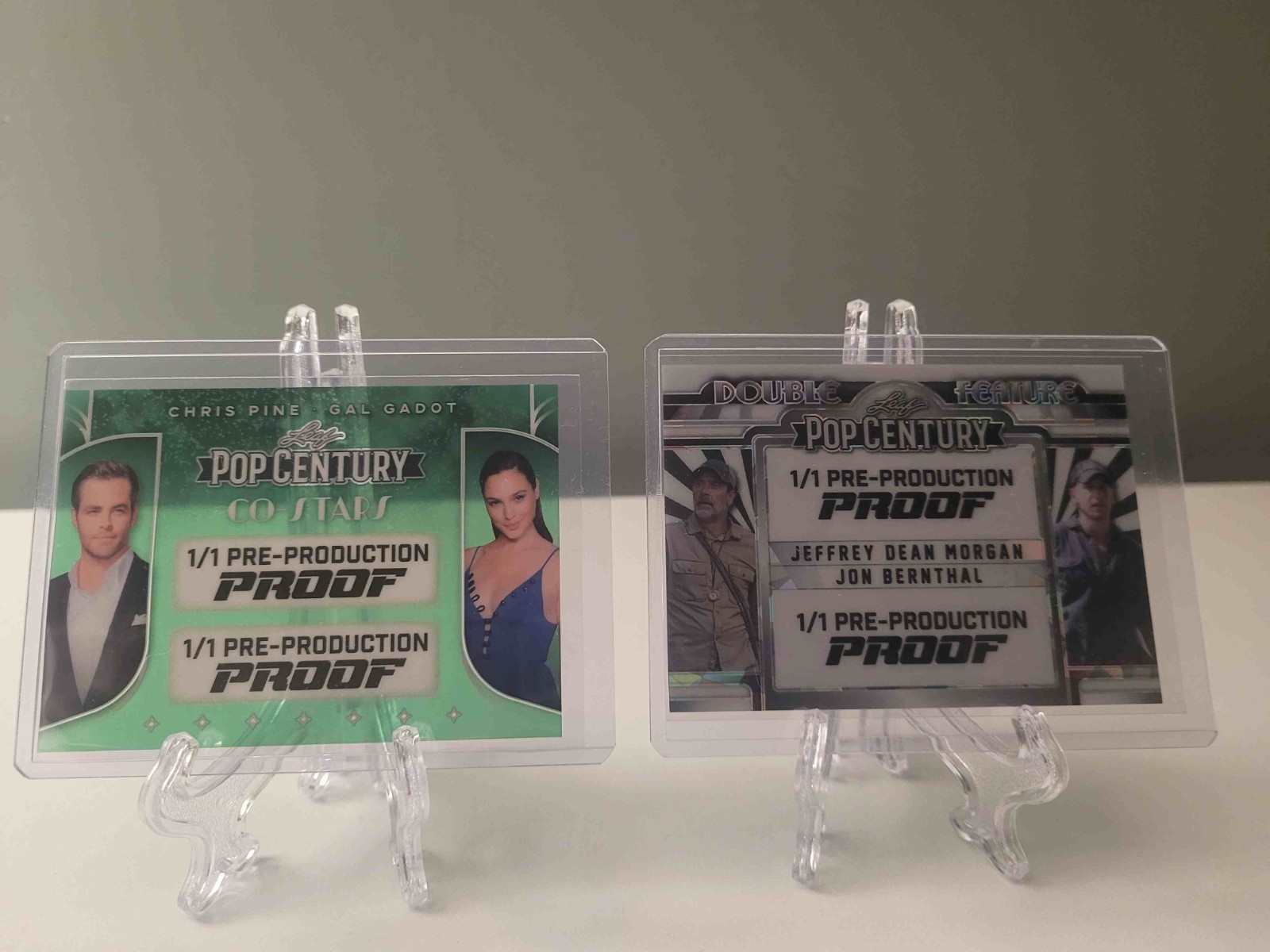🔥Rare 2 card dual set of all 1/1 Pre-Production cards Hot Actor Actress🔥