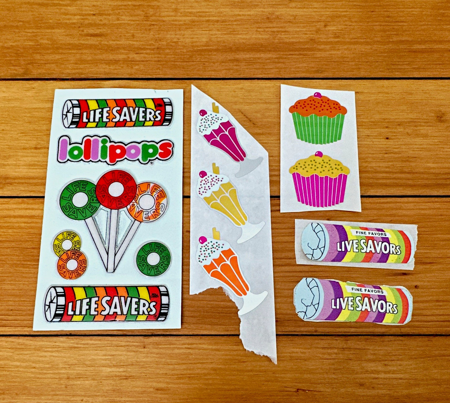 Life Savers Candy & Nuts Advertising Sticker Sheet, Multicolor Life Savers Candy & Nuts Advertising Sticker Sheet, Multicolor