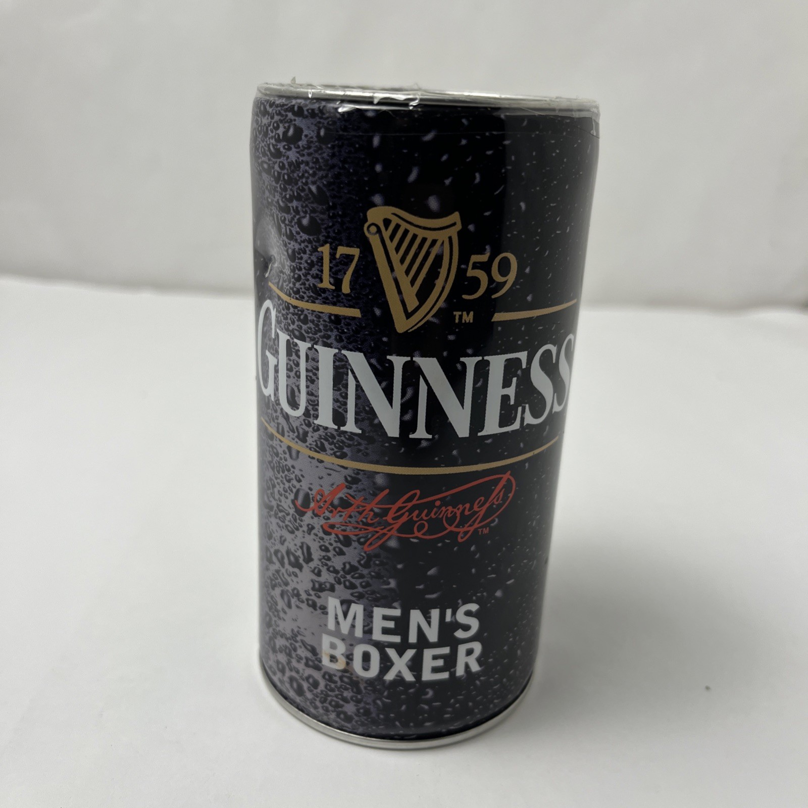 Vintage Guinness Beer Men\'s Boxer Shorts and Beer Can Coin Bank