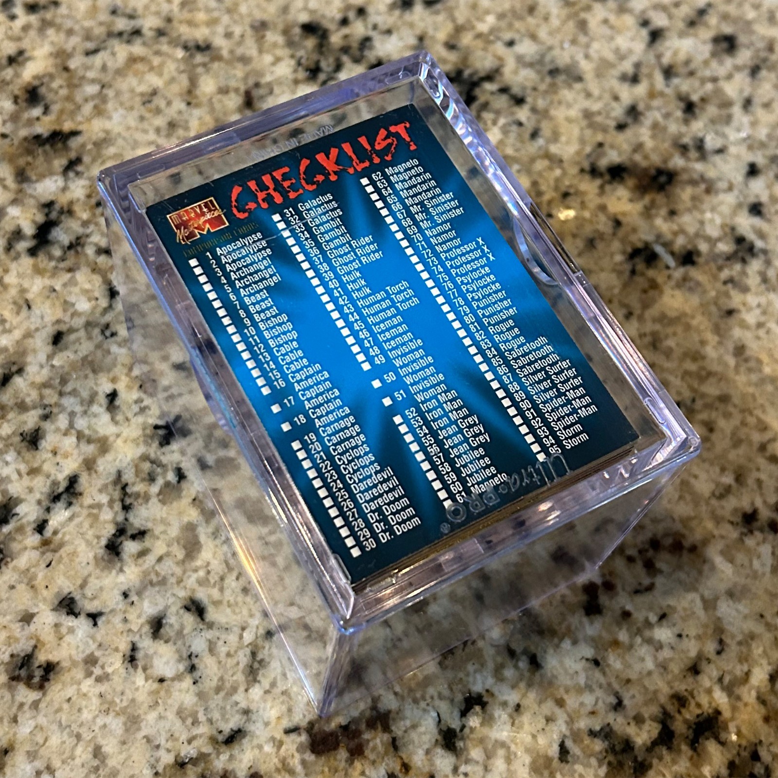 1995 Fleer Marvel Masterpieces Complete Set (151 Cards)