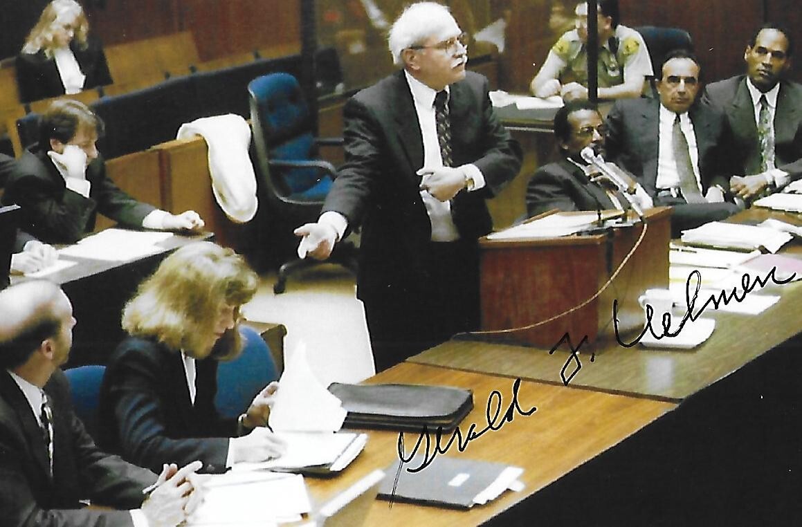 Gerald Uelmen signed 4x6 photo OJ Simpson Trial 