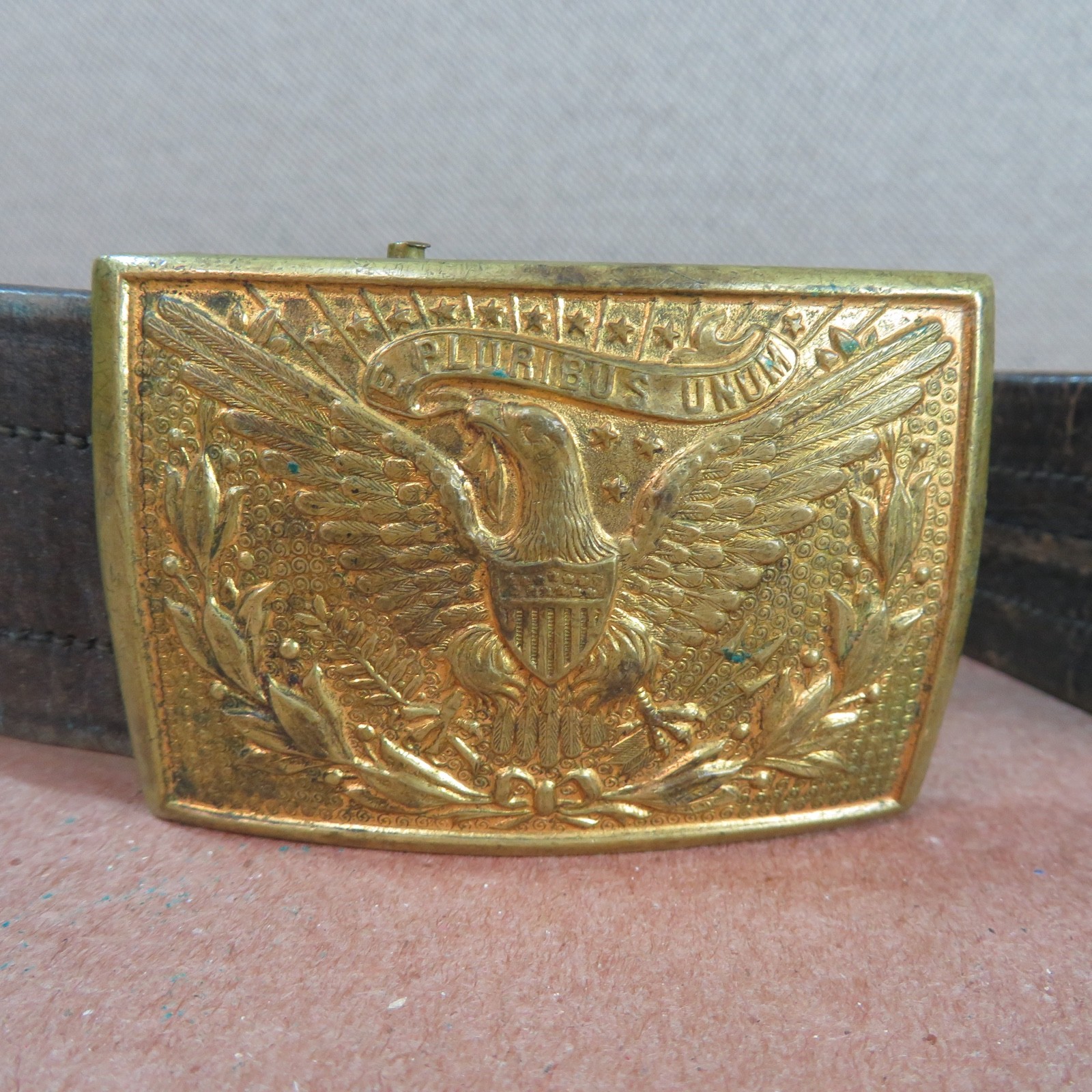 Original Civil War US M1851 Officer Eagle Sword Belt Rig Complete Plate Buckle