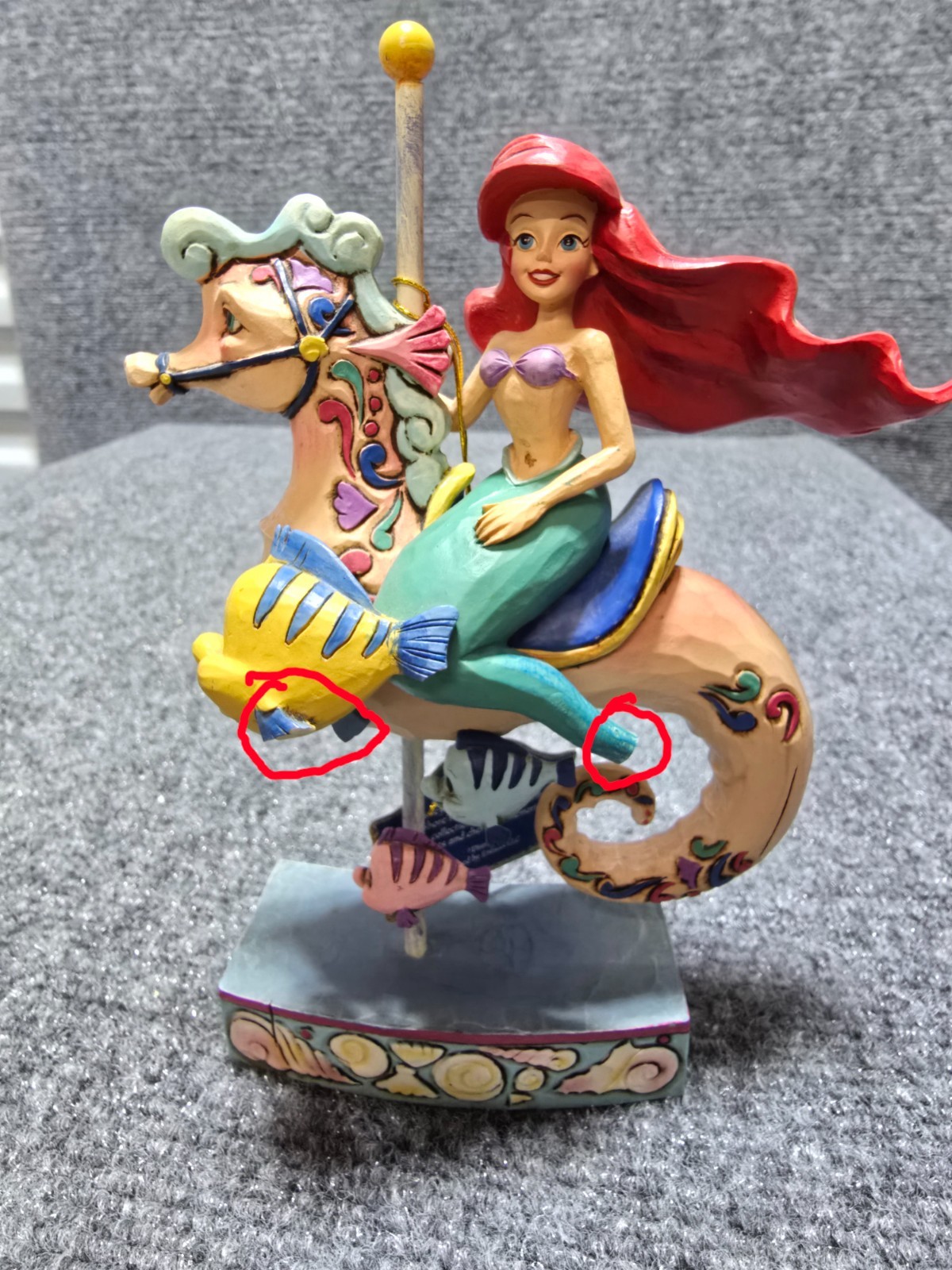 Jim Shore Disney Traditions 4011742 Ariel Carousel 