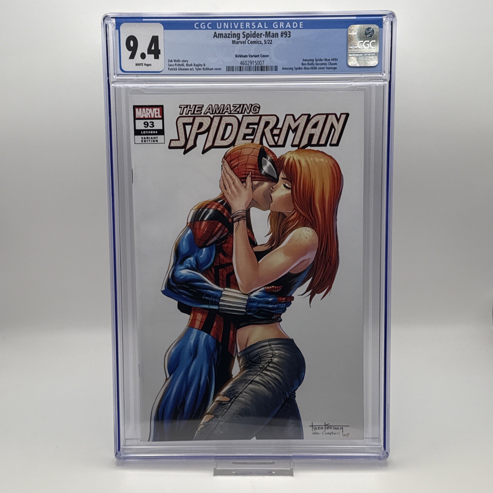 Amazing Spider-Man #93 CGC 9.4 Tyler Kirkham ASM 606 Homage 1st Chasm Marvel NM