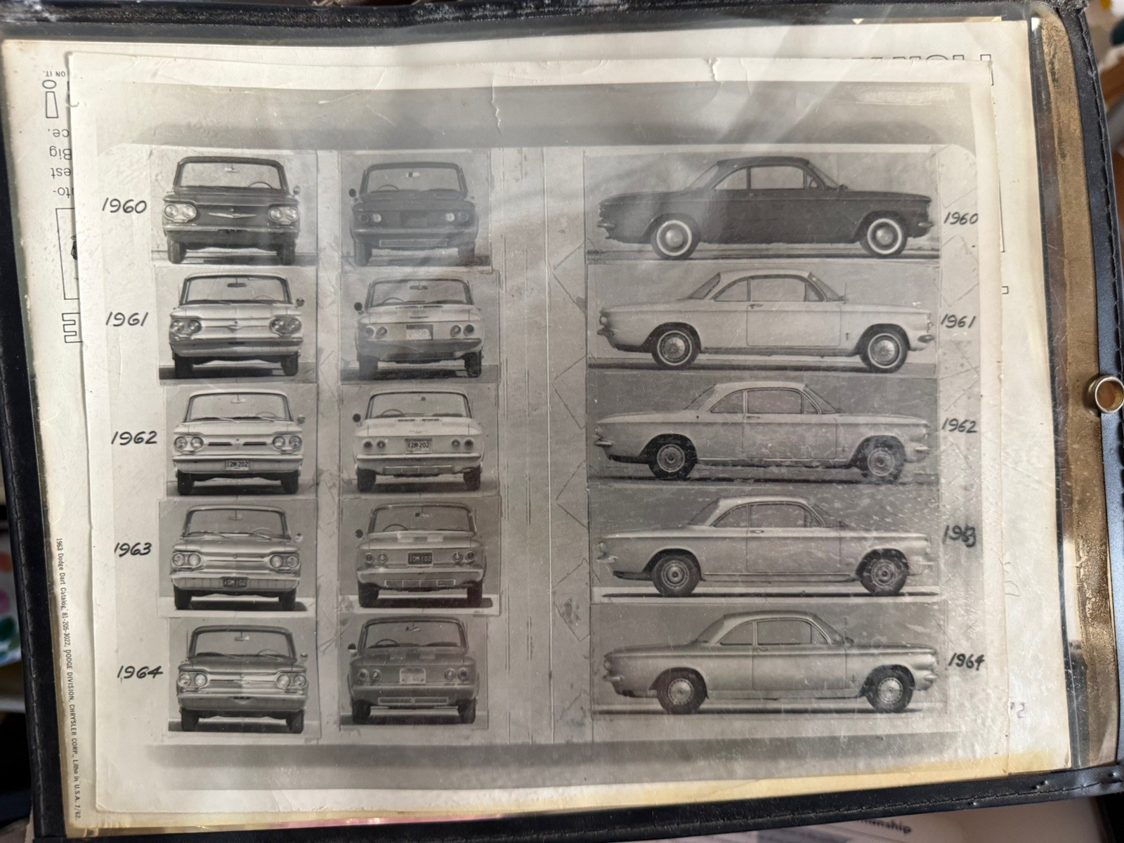 Corvair Vintage Original Photo 1960-1964 - Chevrolet Photography Department
