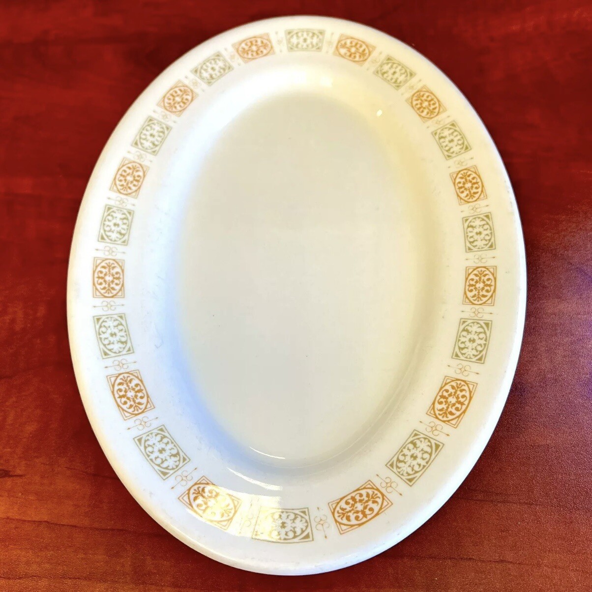 Shenango China Plate Rim Rol Wel Roc Oval Serving Platter Shenango China Plate Rim Rol Wel Roc Oval Serving Platter