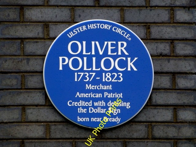 Photo 6x4 Oliver Pollock plaque, Sollus Whitehill Born 1737 - 1823Mer c2016 Photo 6x4 Oliver Pollock plaque, Sollus Whitehill Born 1737 - 1823Mer c2016
