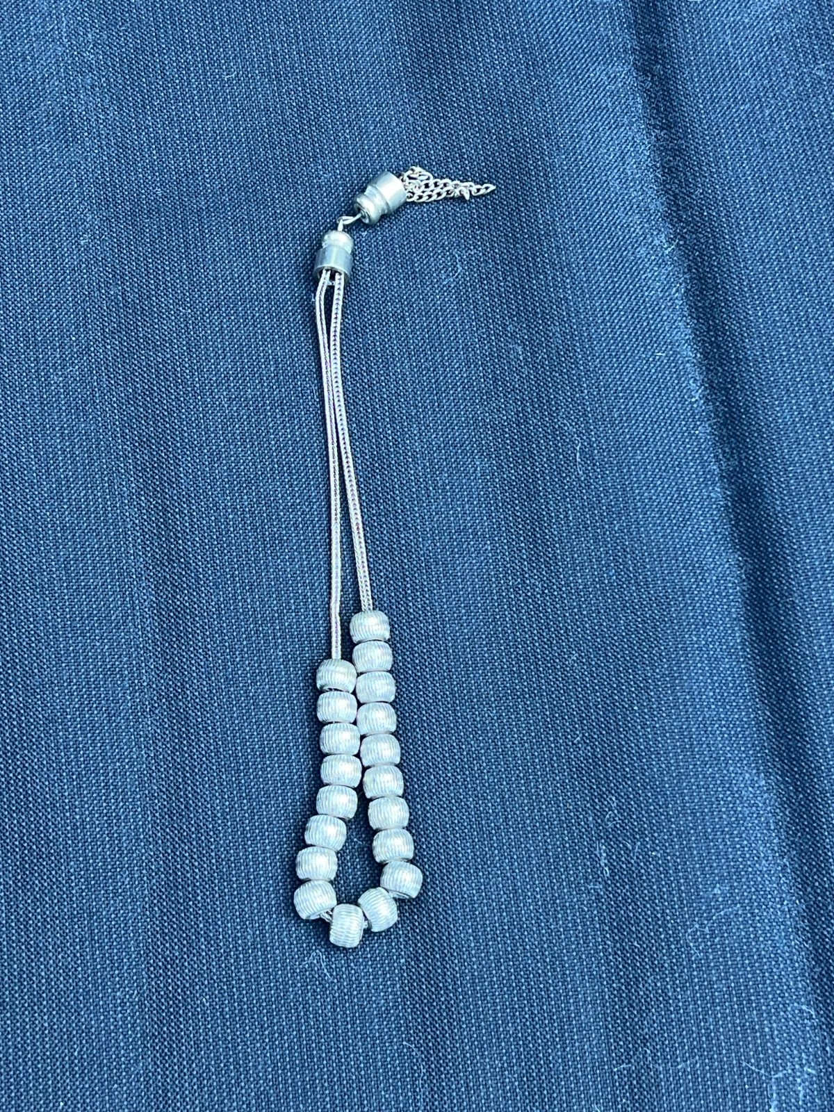 Greek Komboloi (Worry Beads) Sterling Silver Round Beads Greek Komboloi (Worry Beads) Sterling Silver Round Beads