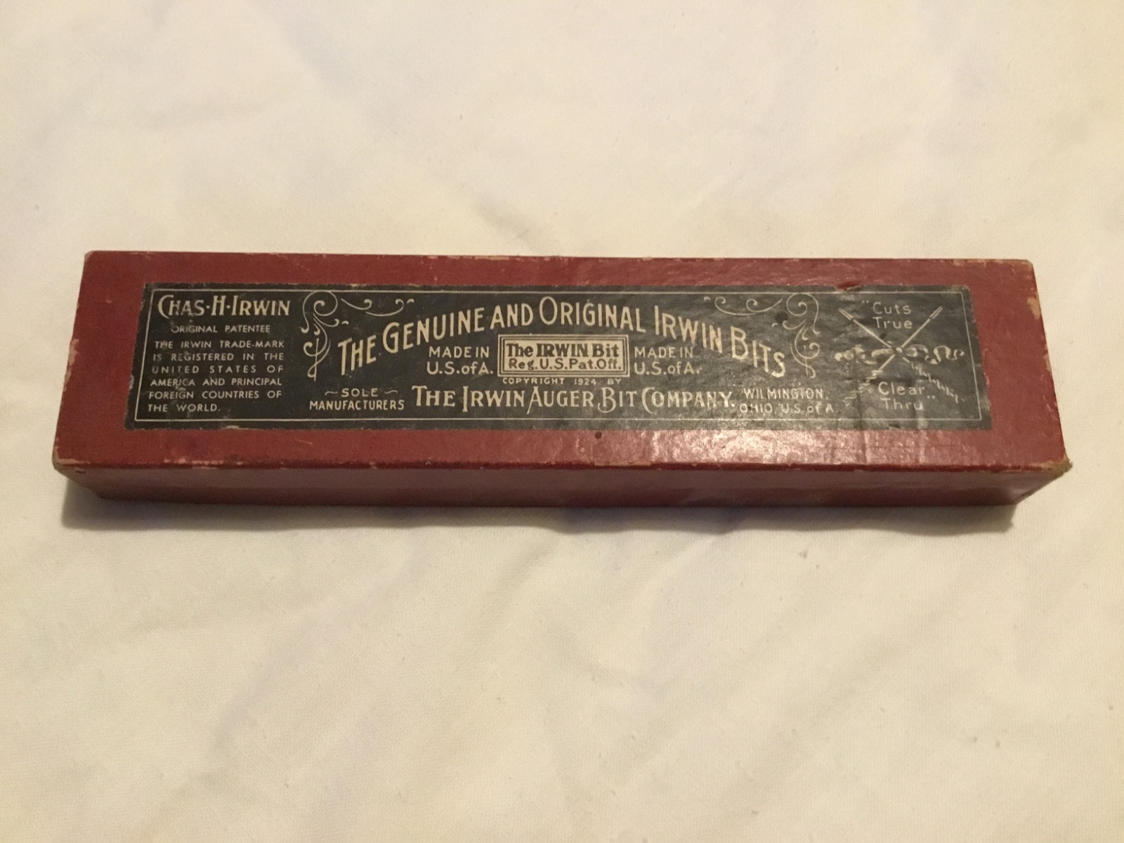 Vintage The Genuine And Original Irwin Bits No.21 Made in USA Pre-Owned Auger Vintage The Genuine And Original Irwin Bits No.21 Made in USA Pre-Owned Auger
