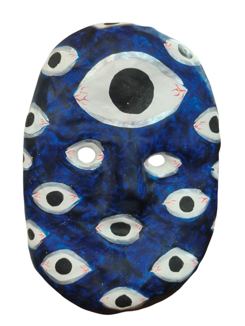 Toy Road Works Toyonaga Argos Papier-Mache Eye Mask Collectible 15+