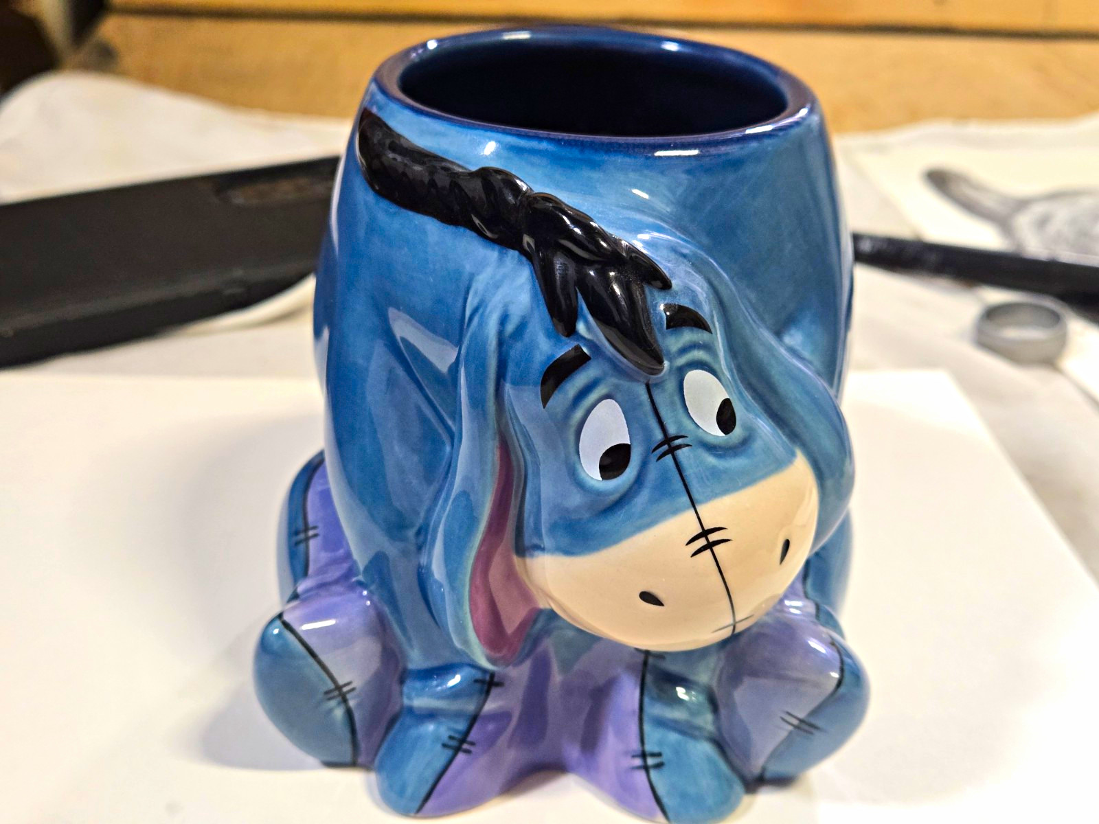 Disney Store Eeyore 3D Sculpted Ceramic Mug, Disney Franchise Disney Store Eeyore 3D Sculpted Ceramic Mug, Disney Franchise