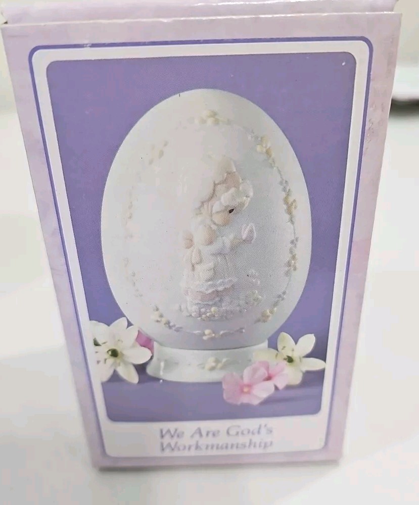 Precious Moments “We Are God’s Workmanship” Easter 1992 Egg