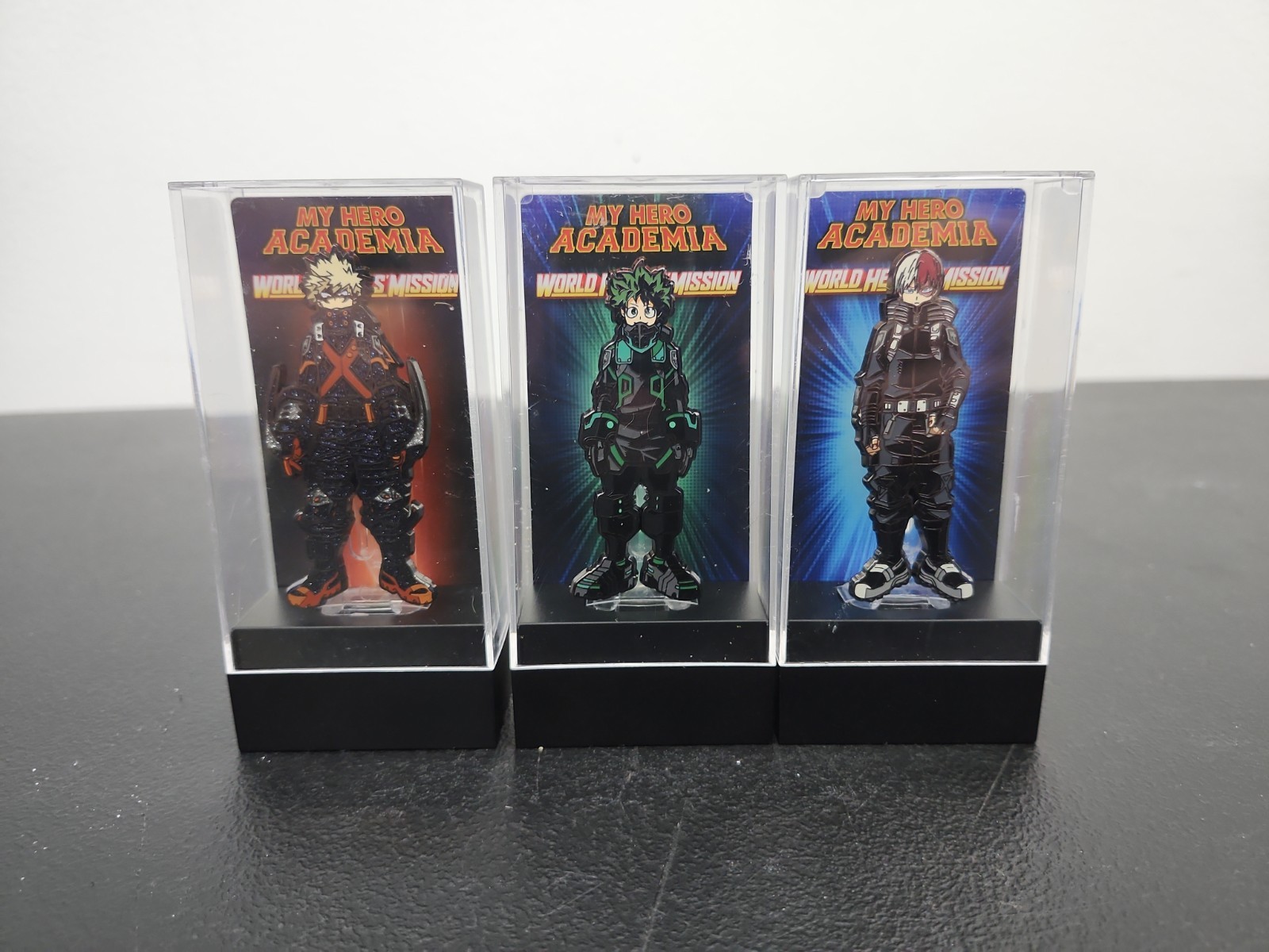 FiGPiN My Hero Academia World Heroes Mission Todoroki Bakugo Midoriya 3pc