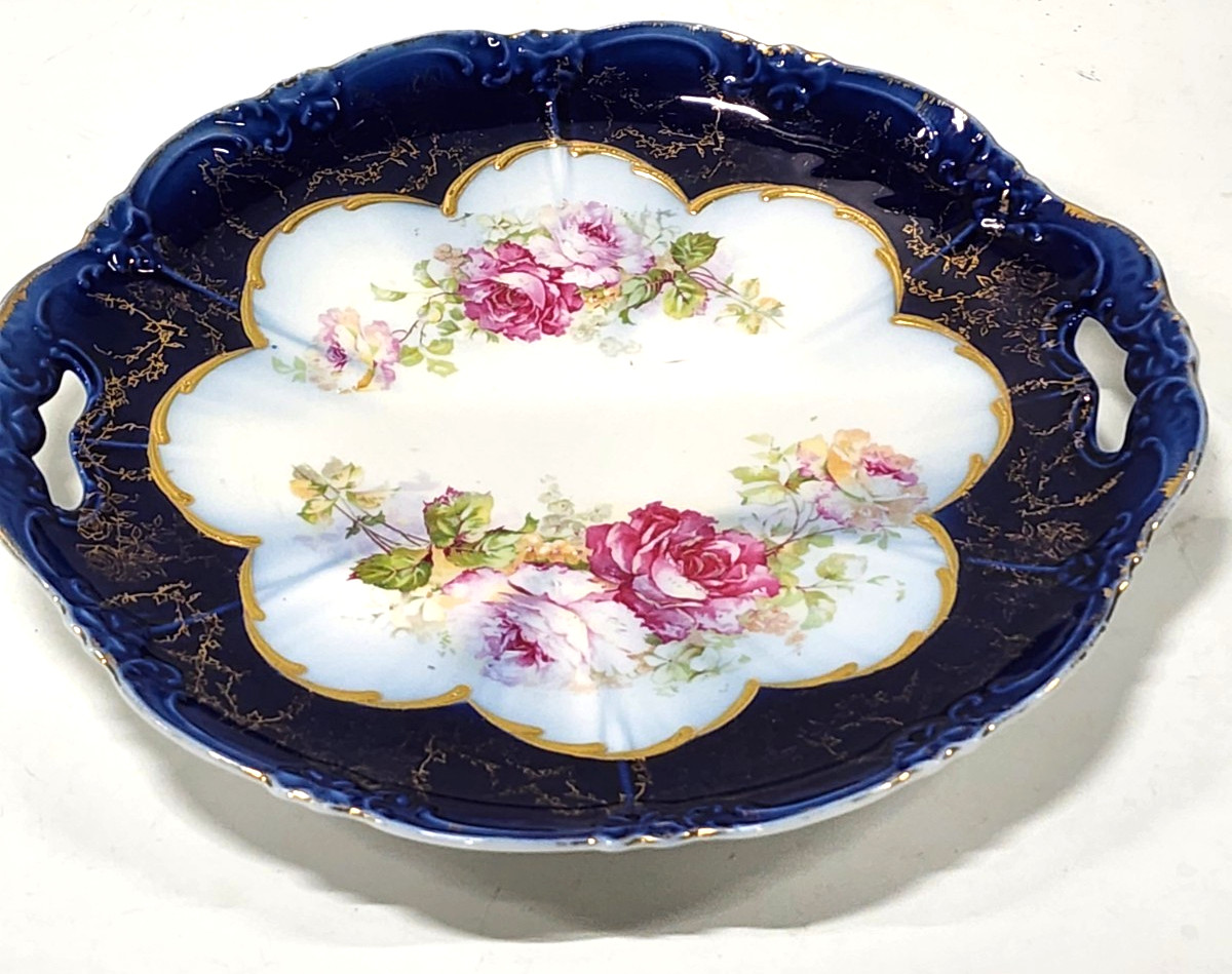 Antique 1800\'s Decorative Beautiful Floral Plate
