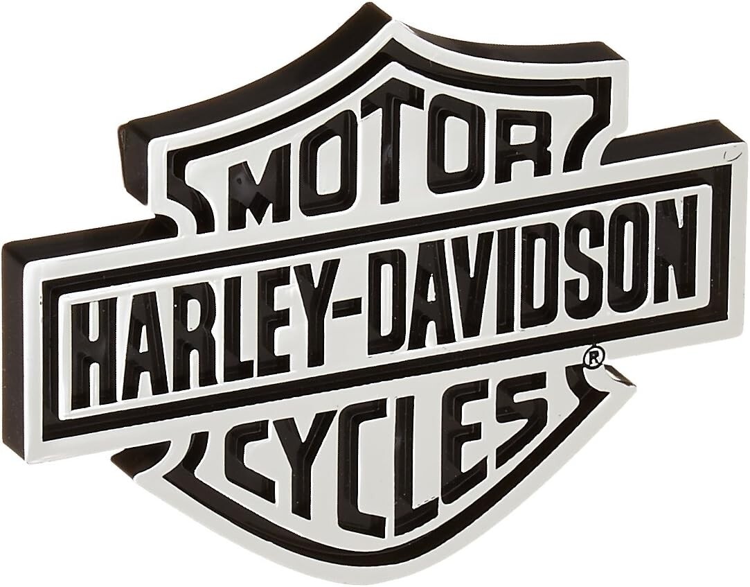 Harley-Davidson  Chrome Bar & Shield Decal - 4-3/8\