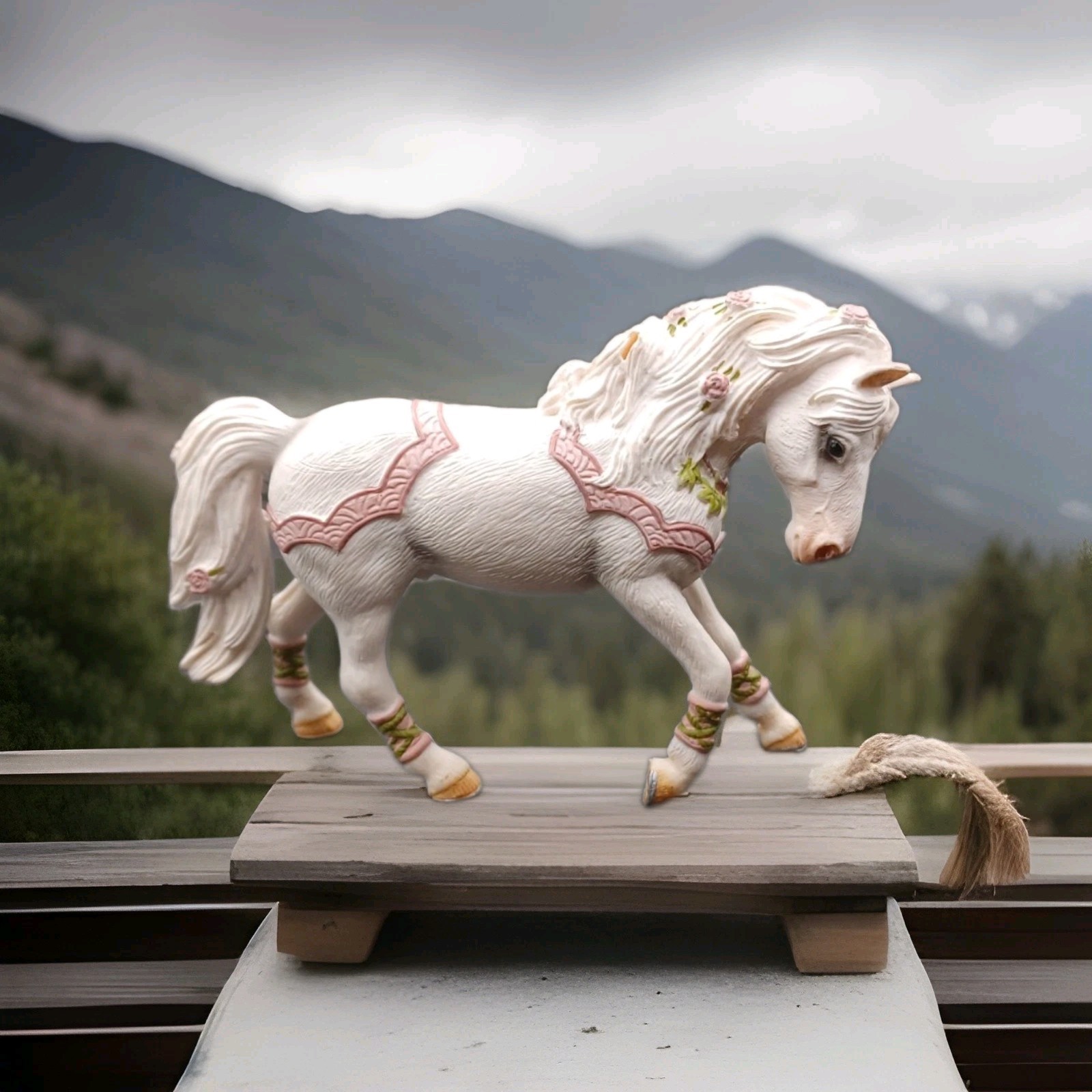 2006 Schleich Bayala World Of Elves Feyas White Stallion Horse Figure