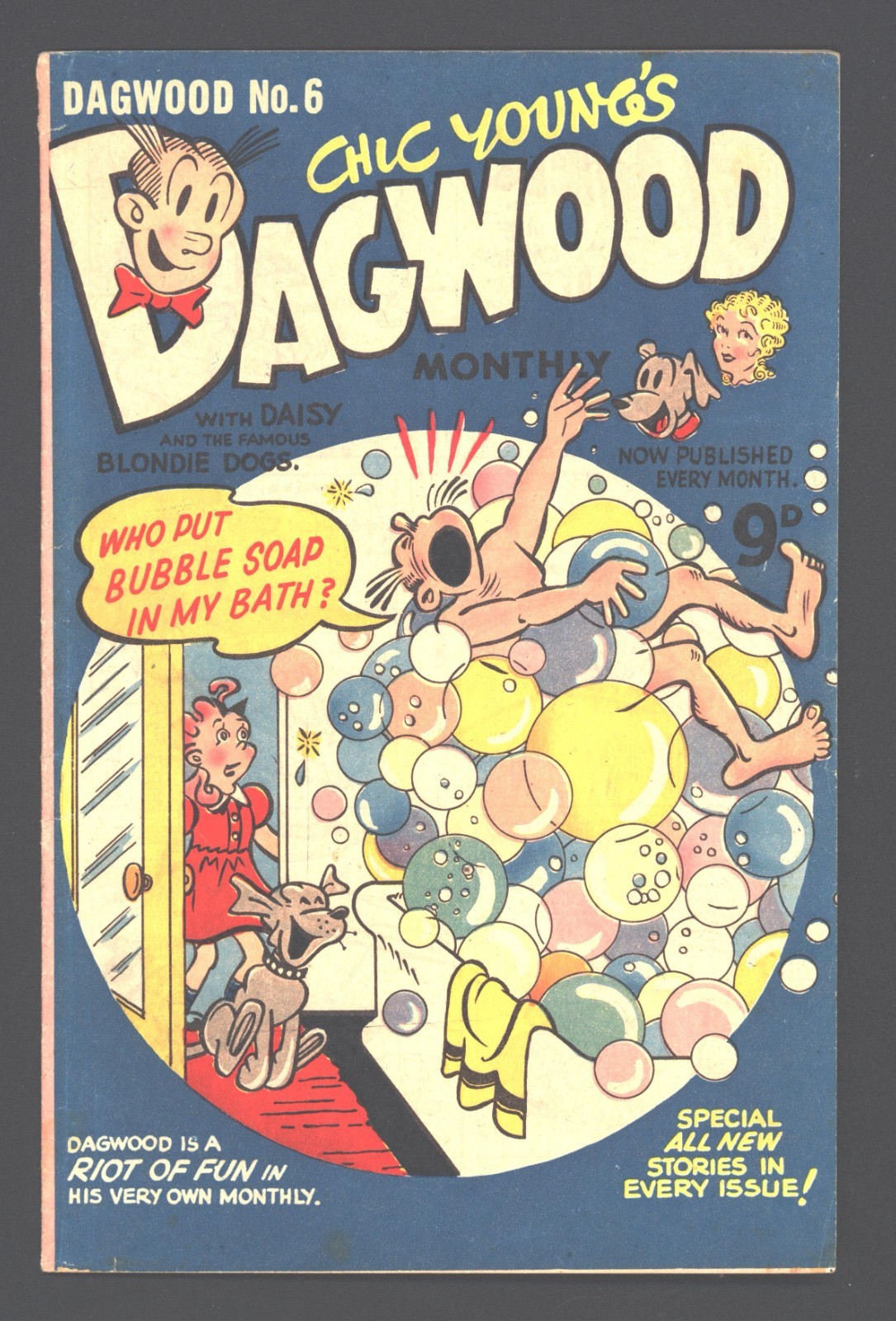 Dagwood Monthly 1950\'s? Australian copy Grade 9.4 bubbles on cover Dagwood Monthly 1950\'s? Australian copy Grade 9.4 bubbles on cover