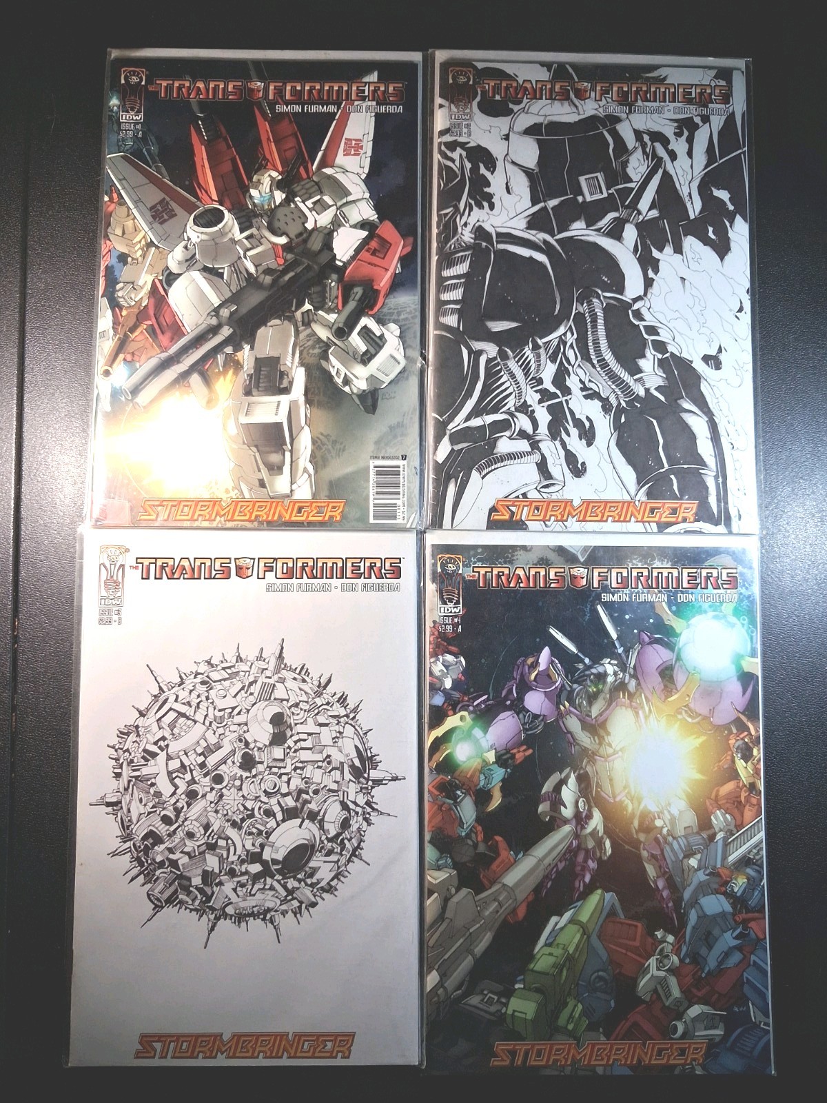 Transformers Stormbringer #1-4 IDW 2006 (1,NM+9.6)(2,NM-9.2)(3,VF+8.5)(4,NM 9.4)