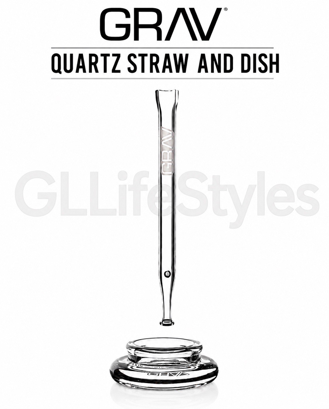 GRAV Quartz Vapor Straw and Dish Tobacco Smoke  ORDERS OVER $30