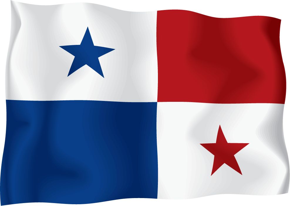 Panama Flag Car Bumper Sticker 5\