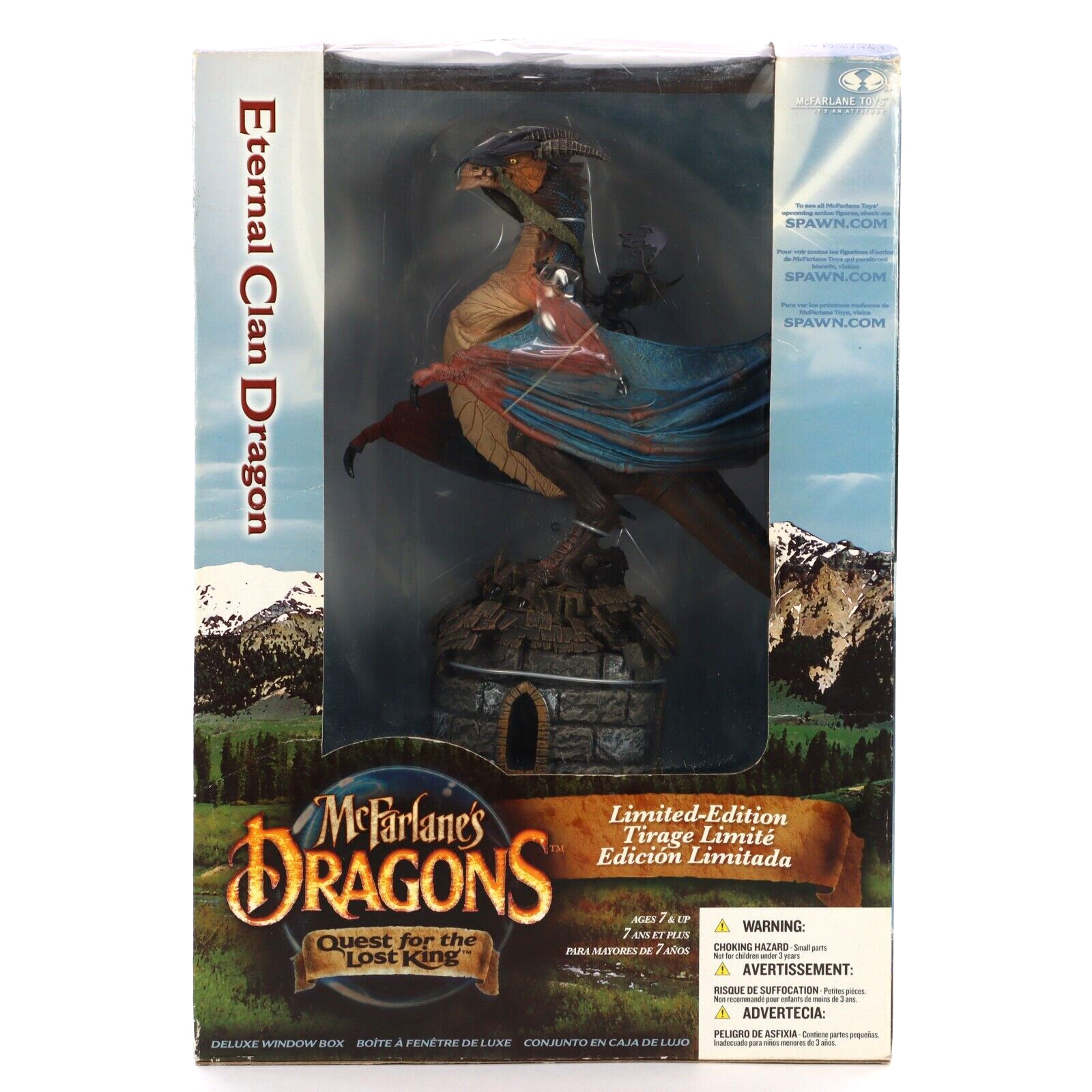 McFarlane's Dragons Quest For The Lost King Eternal Clan Dragon 2004 New In Box