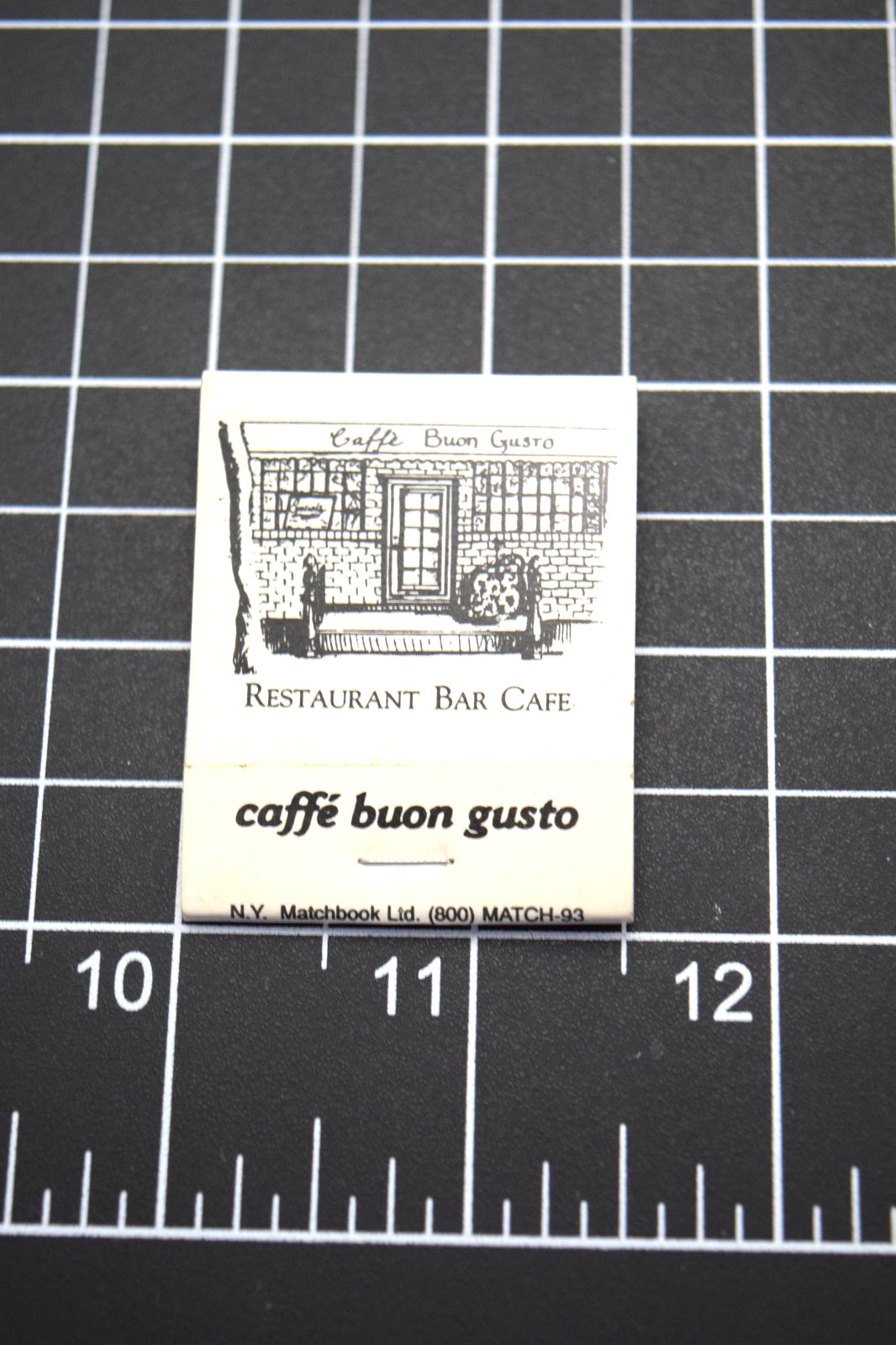 Caffe Buon Gusto Restaurant Bar Cafe New York City VTG Matchbook Full Unstruck