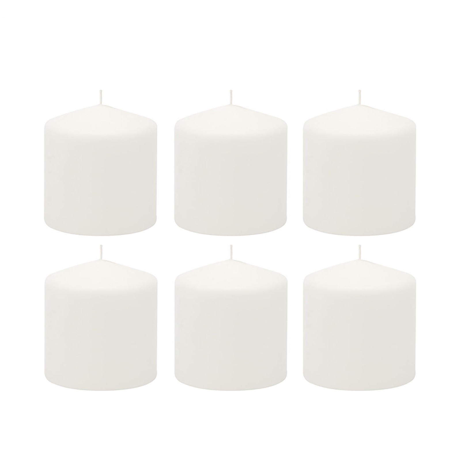 Stonebriar Unscented White Tall Pillar Candles, 18 Hour 3\