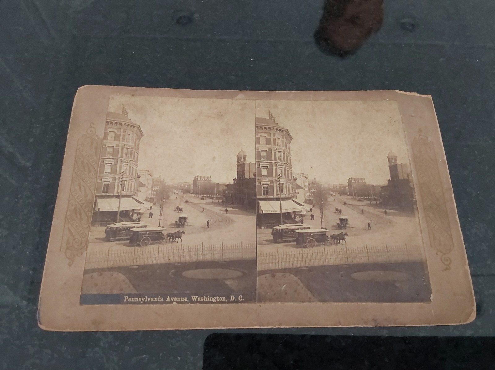 Pennsylvania Avenue Washington DC From Treasury Towards Capitol Stereoview Photo