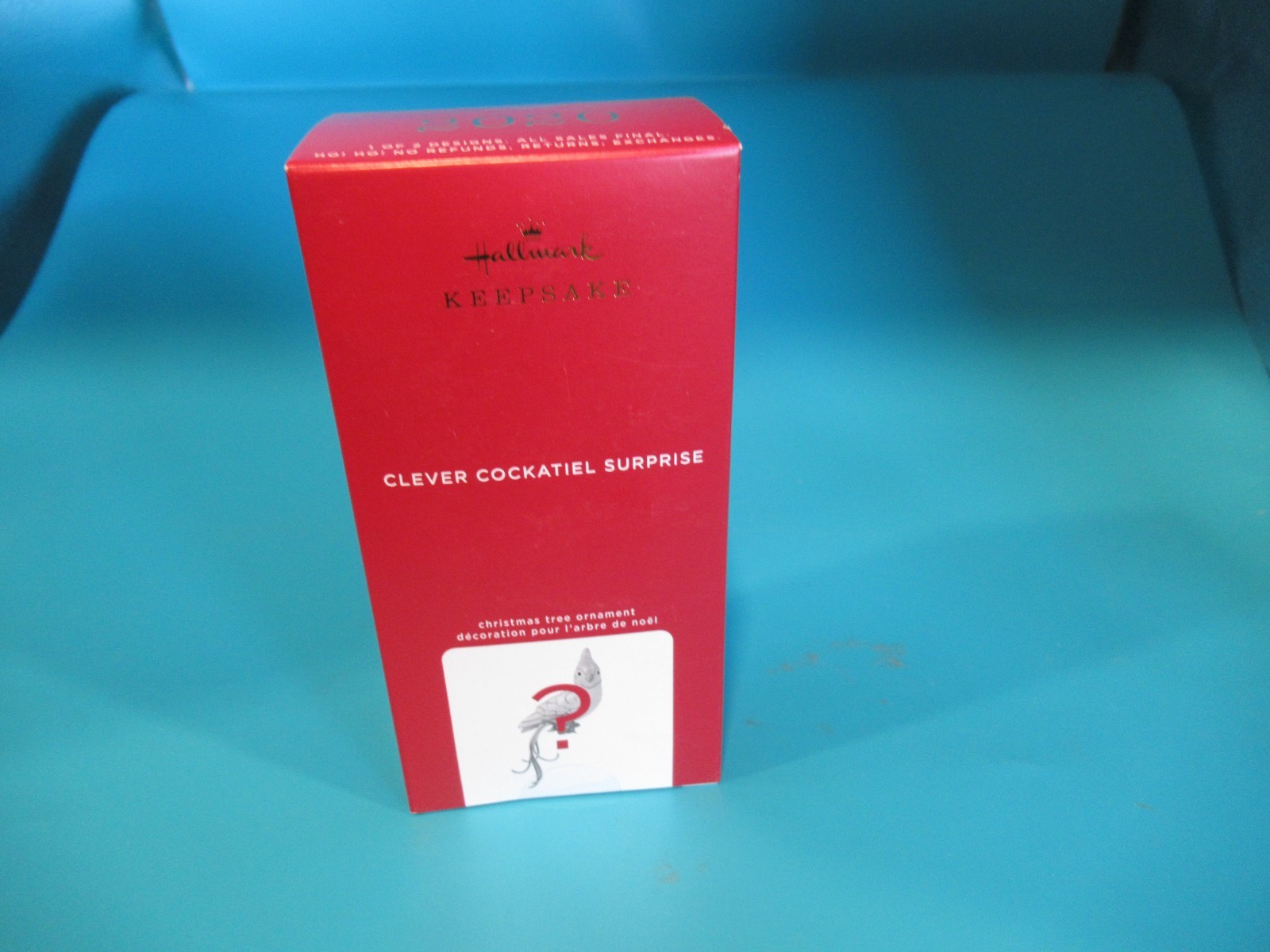 2020 Hallmark Clever Cockatiel Surprise White