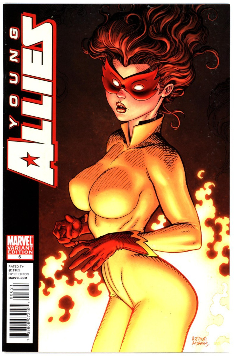 YOUNG ALLIES #6 1:15 ARTHUR ADAMS FIRESTAR VARIANT 2011 MARVEL COMICS YOUNG ALLIES #6 1:15 ARTHUR ADAMS FIRESTAR VARIANT 2011 MARVEL COMICS