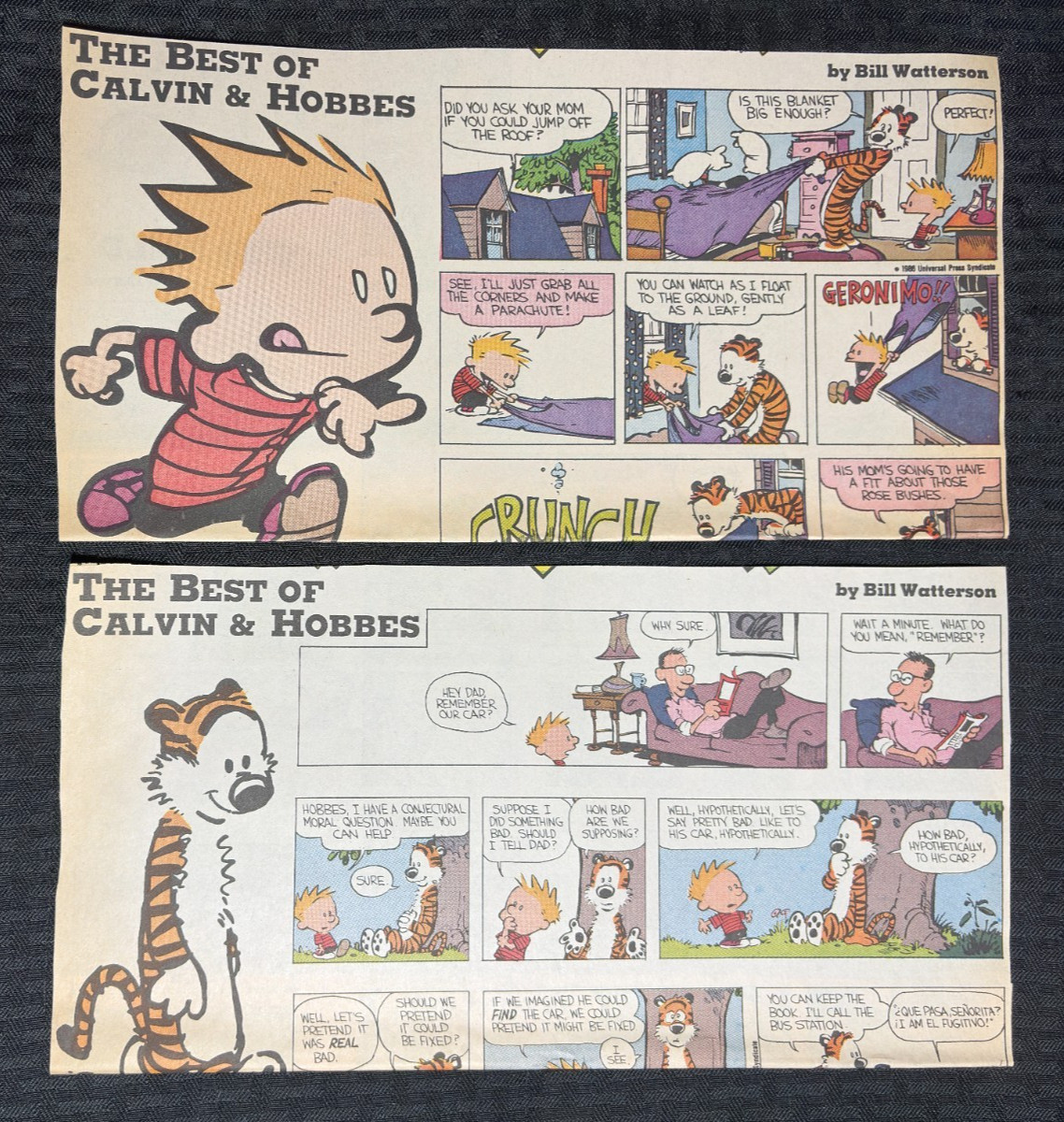 1986 BEST OF CALVIN AND HOBBES 13x8\