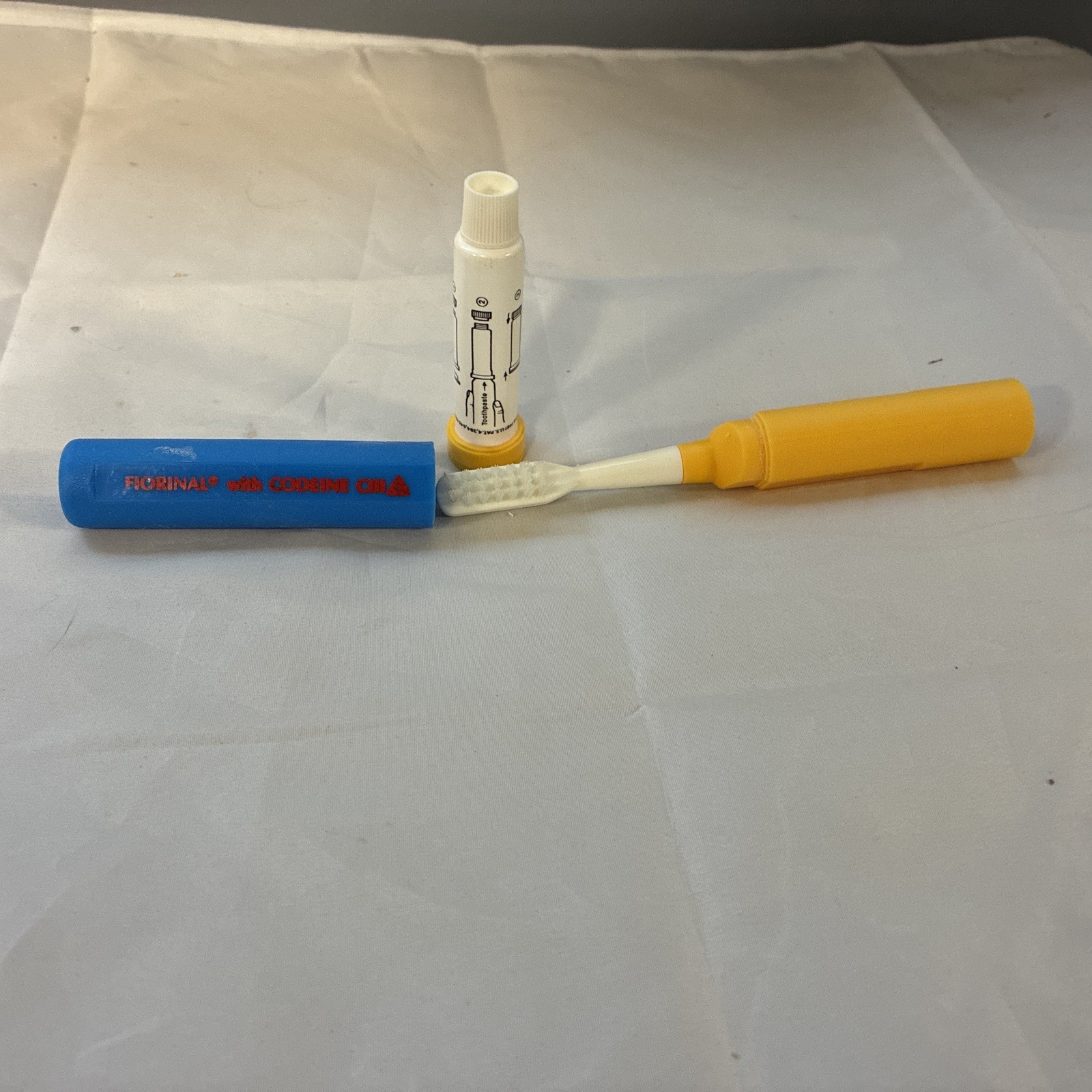 Vintage Fiorinal with Codeine Travel TOOTHBRUSH UNUSED Pharmaceutical Drug NOS