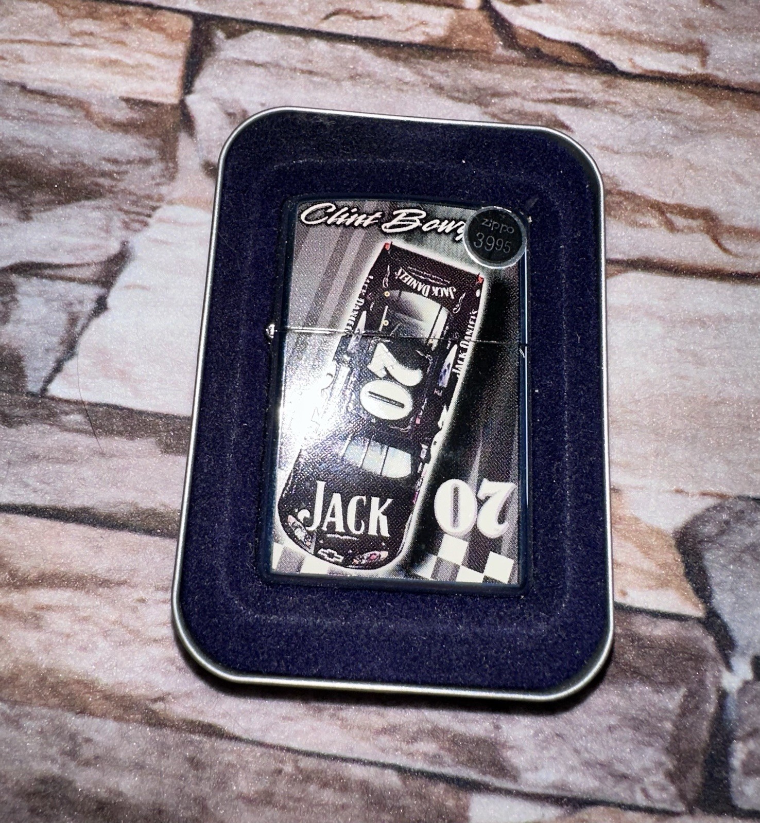 Jack Daniel’s ZIPPO LIGHTER Nascar Racing Clint Bowyer MINT IN BOX NEW #20
