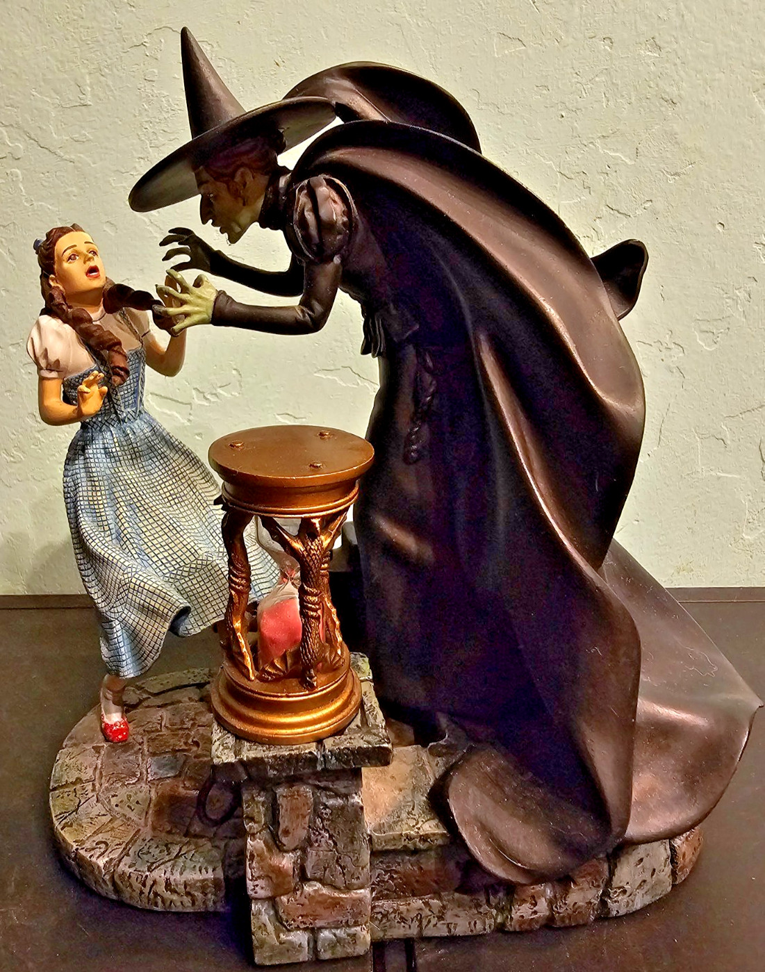 Dorothy's Final Hour Franklin Mint Wizard of Oz Statue Figurine W/ Hour Glass