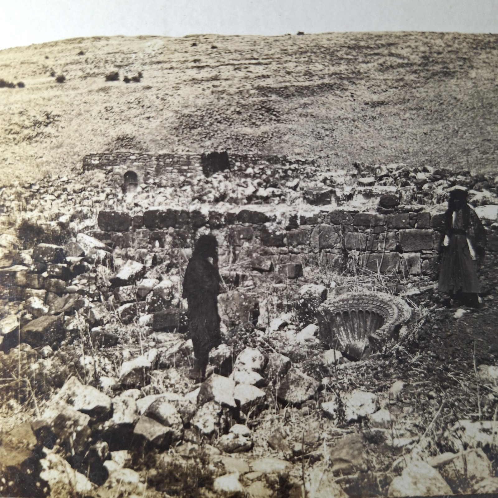 Stereoview Photograph Ruins of Chorazin Palestine c1900 Keystone