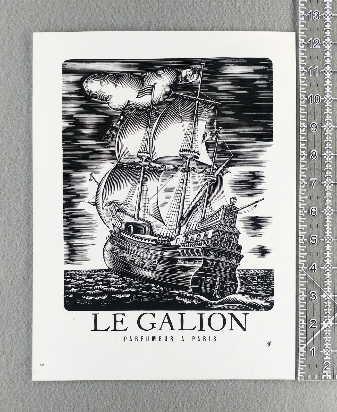 1946 Le Galion Paris Haute Parfumery Original Vintage Ad