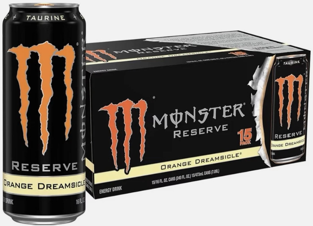 Monster Energy Reserve Orange Dreamsicle, Energy Drink, 16 Ounce | Pack of 15 Monster Energy Reserve Orange Dreamsicle, Energy Drink, 16 Ounce | Pack of 15