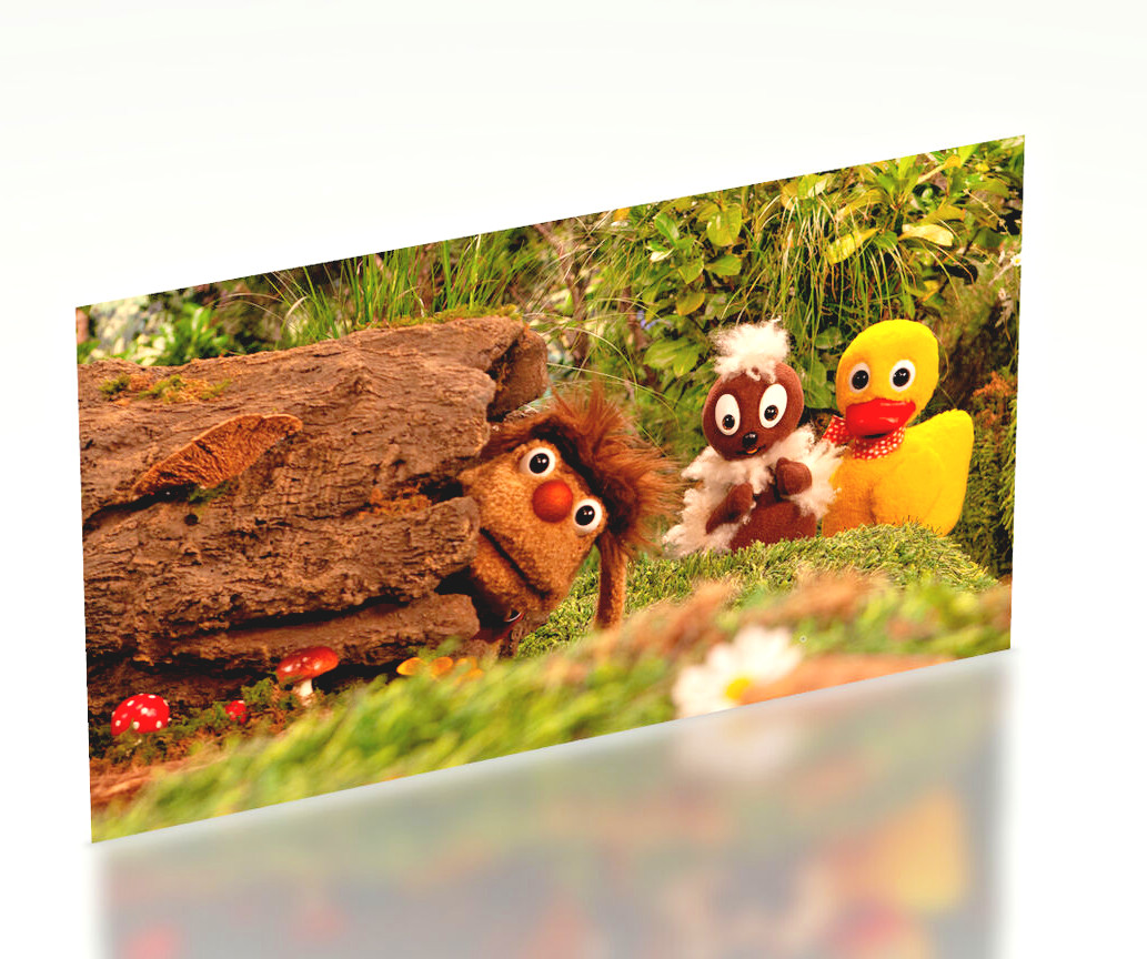 Sticker decal Pittiplatsch, Schnatterinchen & Moppi/GDR 8 cm x 14 cm