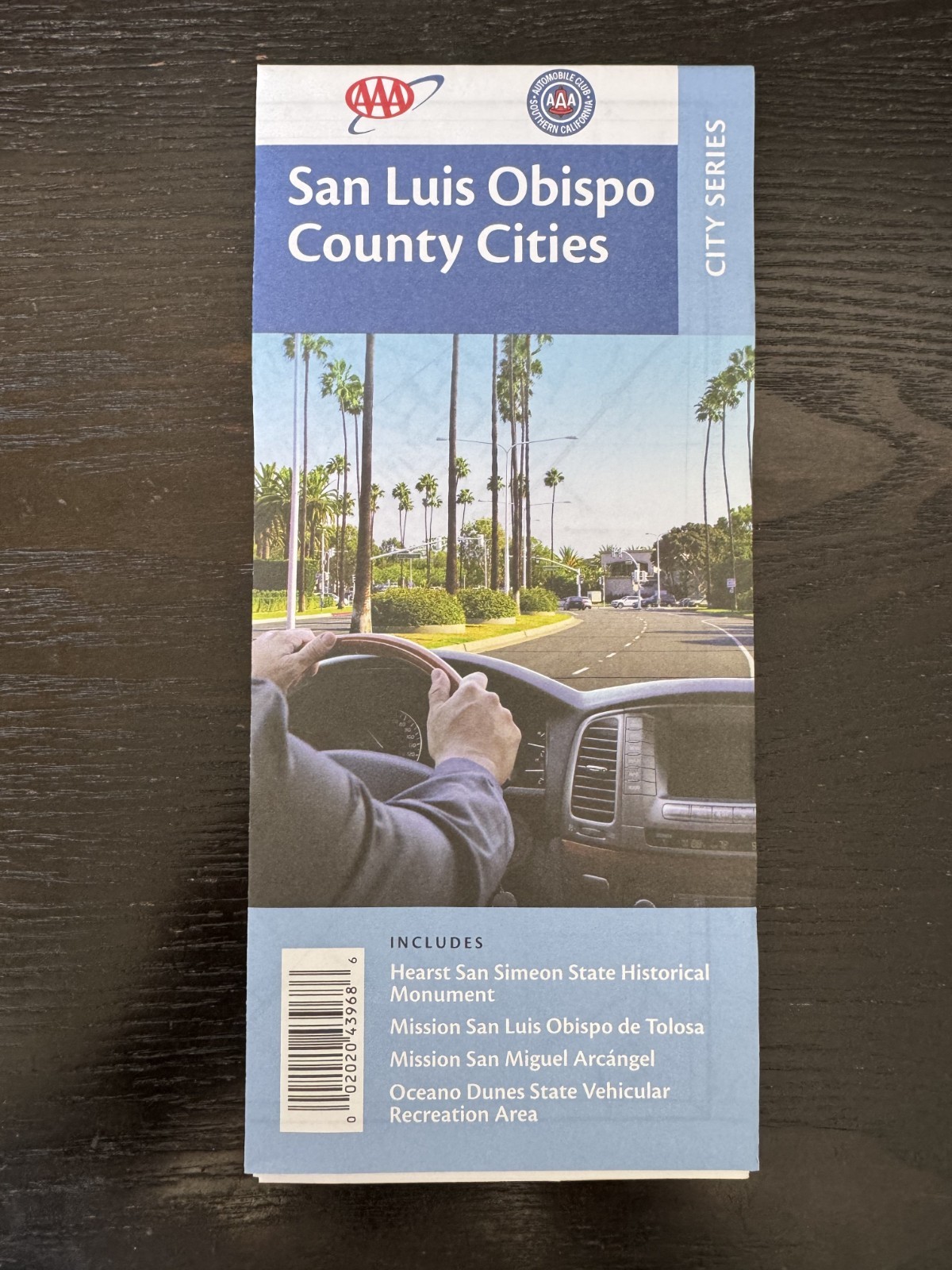AAA Road Map-The Map of San Luis Obispo County Cities, CA- City Series-2020