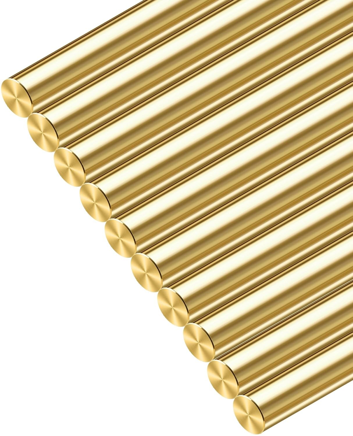 1/8 inch Brass Rods 1/8 x 12 in, 10 Pcs for Knife Making Knife Handles Pins Stoc