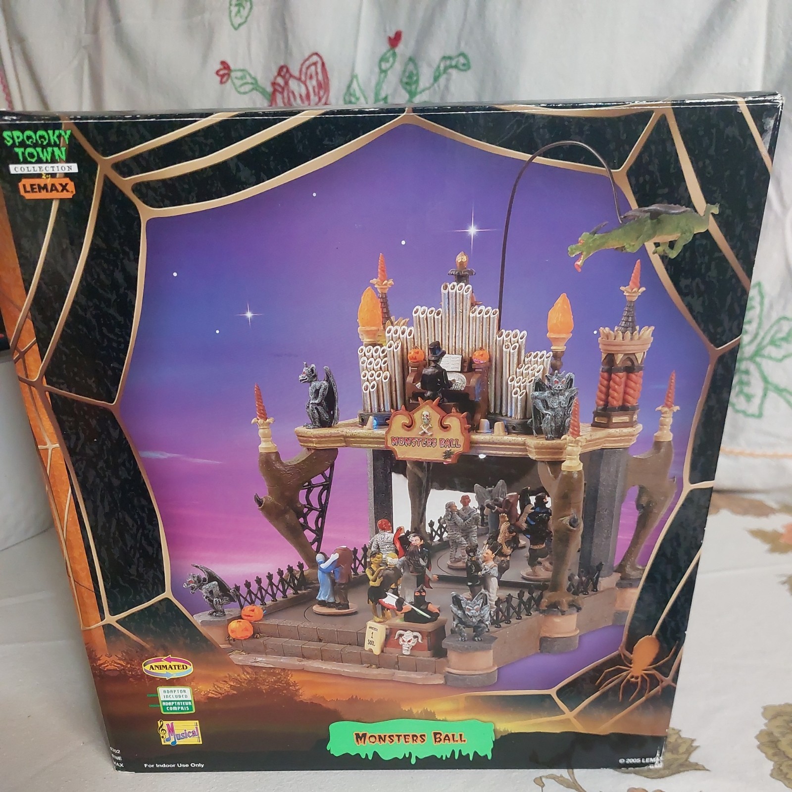 Lemax Spooky Town MONSTERS BALL Animated Halloween Dancing Vampire Mummy - Works Lemax Spooky Town MONSTERS BALL Animated Halloween Dancing Vampire Mummy - Works