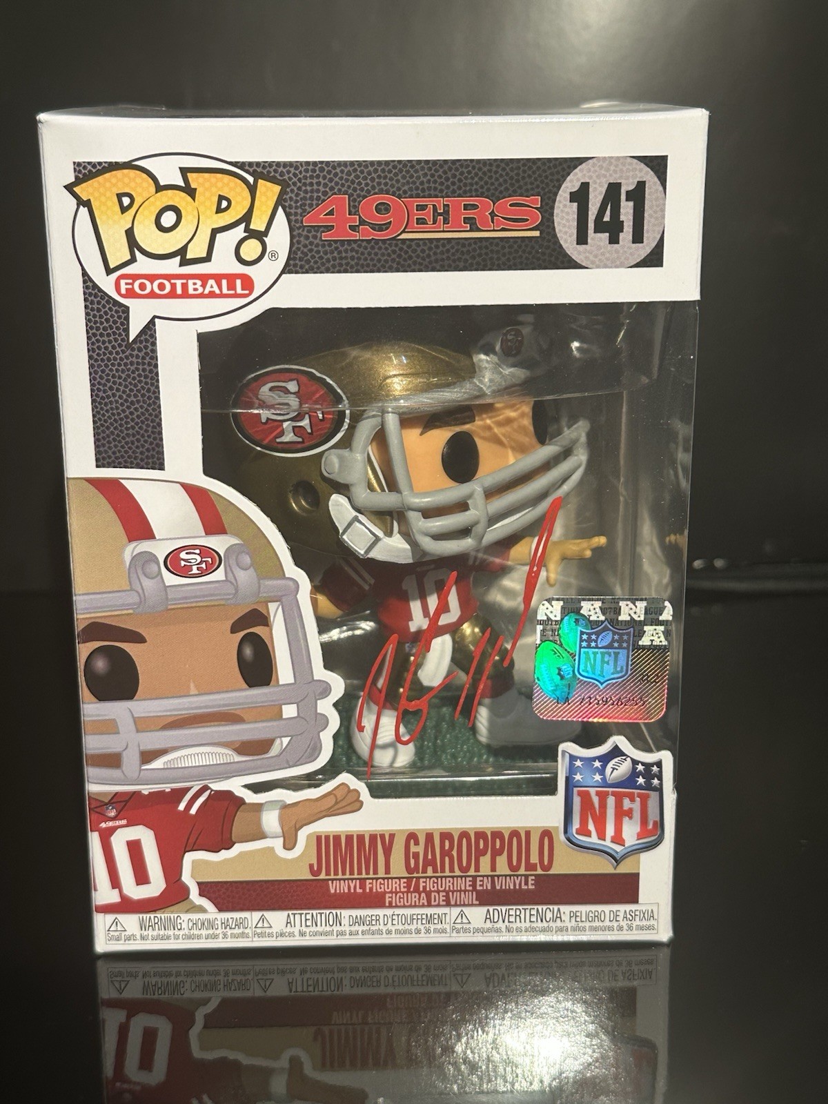 Funko Pop Vinyl Jimmy Garoppolo 141 San Francisco 49ers CUSTOM Signature Decal