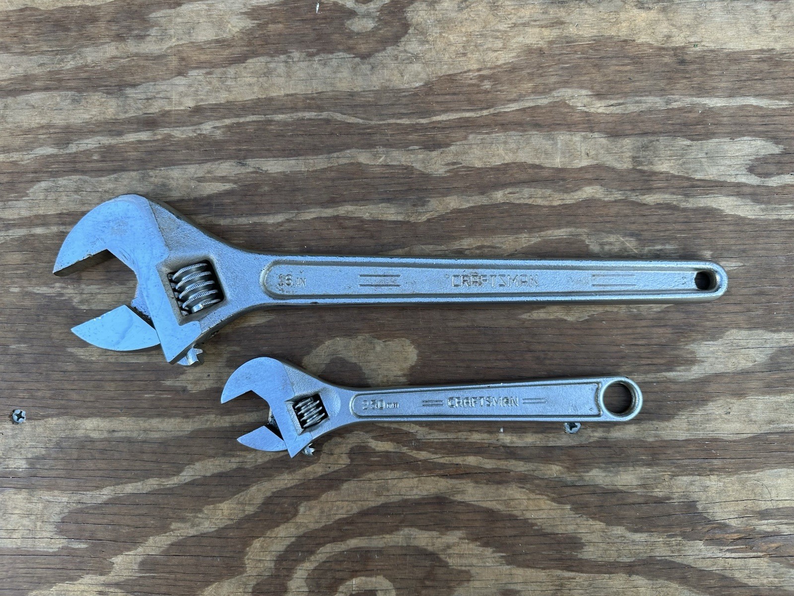 Vintage Craftsman Adjustable Wrenches 10” 16” USA